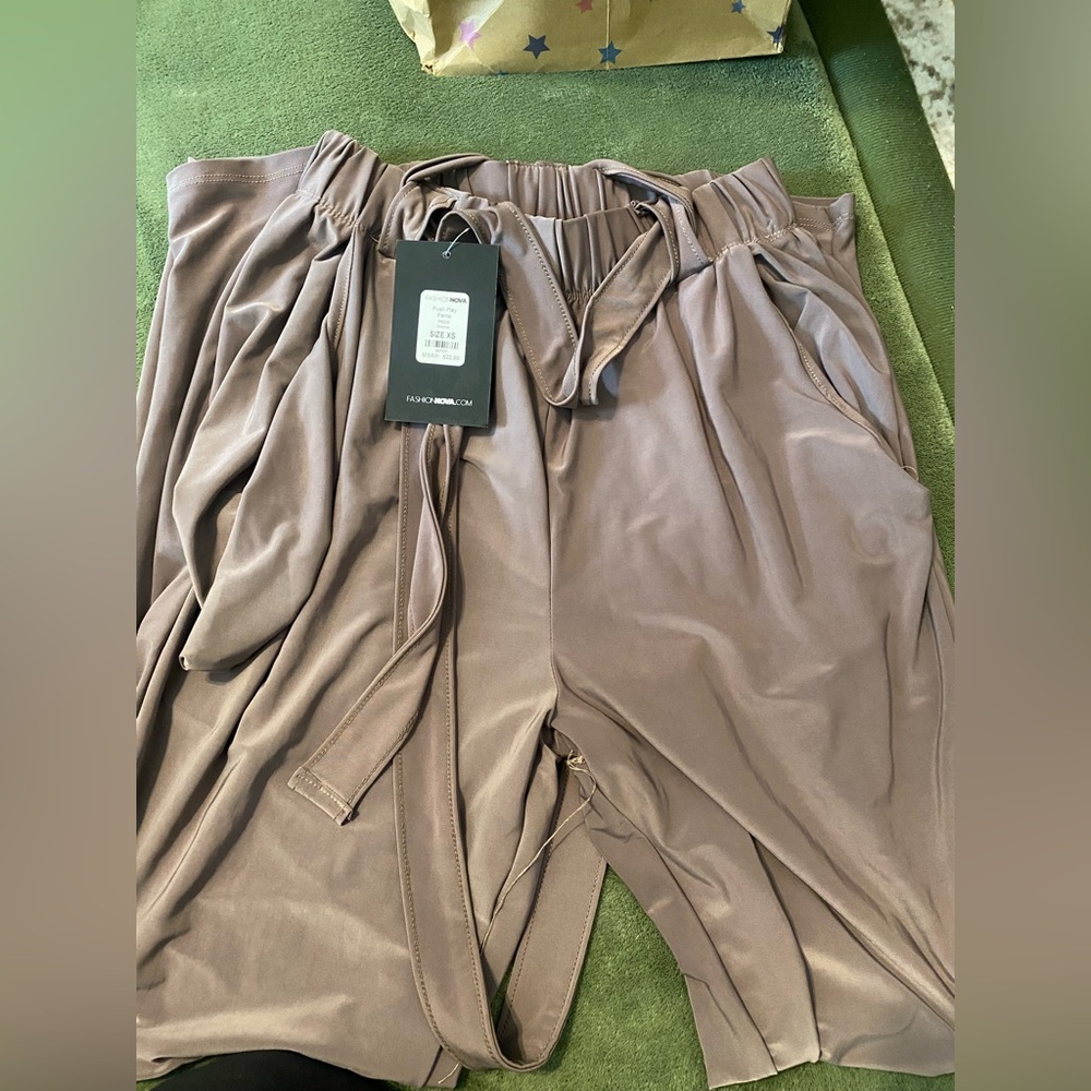 Women’s work joggers 
Satin material